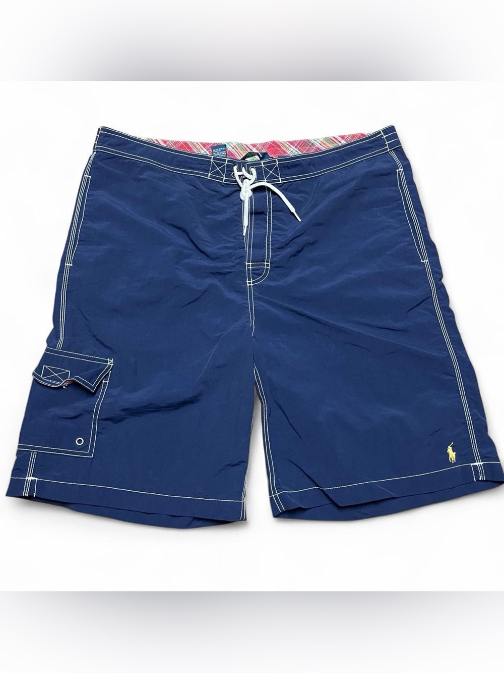 Polo Sport Ralph Lauren Swim Shorts Mens XL Blue Lined Quick Dry Beach Summer